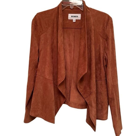BB Dakota brown faux suede jacket - Picture 1 of 8